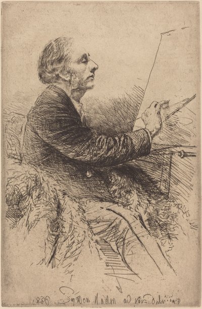 Autoritratto al cavalletto da Francis Seymour Haden