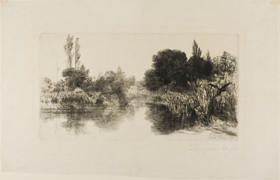 Stagno di Shere, No. II (grande lastra) da Francis Seymour Haden