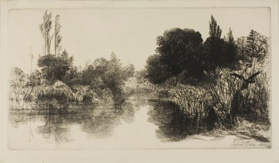Shere Mill Pond, No. II (grande lastra) da Francis Seymour Haden