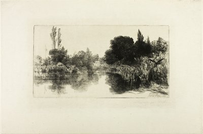 Stagno di Shere Mill, No. II (grande tavola) da Francis Seymour Haden