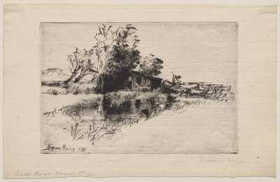La piccola casa delle barche da Francis Seymour Haden