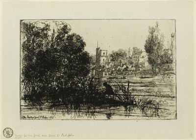 Chiesa di Twickenham da Francis Seymour Haden