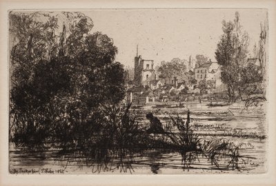 Chiesa di Twickenham da Francis Seymour Haden