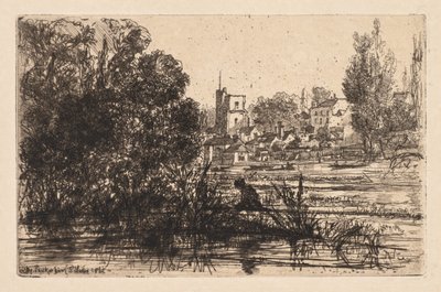 Chiesa di Twickenham, 1865 da Francis Seymour Haden