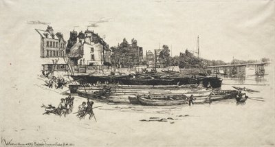 Casa di Whistler a Old Chelsea da Francis Seymour Haden