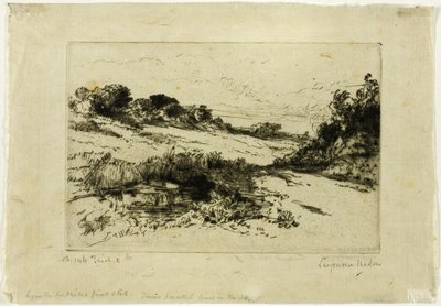 Collina del mulino a vento, n. I da Francis Seymour Haden