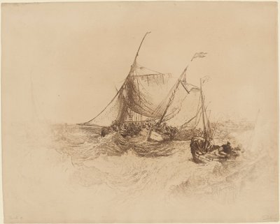 Molo di Calais da Francis Seymour Haden after Joseph Mallord William Turner