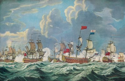 Battaglia della Baia di Quiberon, c1765 da Francis Swaine