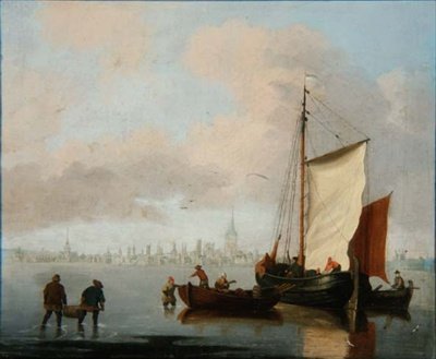 Scena di estuario olandese da Francis Swaine