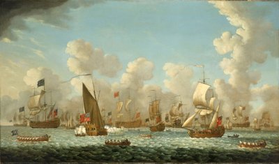Magazzino navale a Spithead (Inghilterra), nel 1767 da Francis Swaine