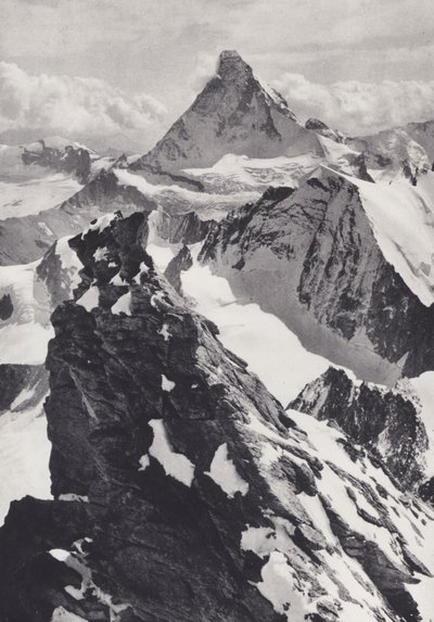 Alpi Pennine: Un Gendarme sul Zinal Rothhorn da Francis Sydney Smythe