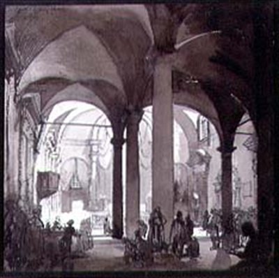 Vista interna della Chiesa del Convento, San Felice, Firenze, XX secolo da Francis Sydney Unwin