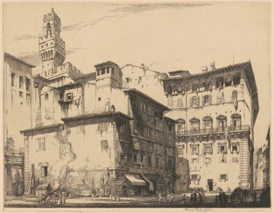 Il Municipio, Firenze da Francis Sydney Unwin
