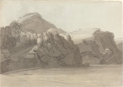 Una Costa Rocciosa a Coombmartin, Devon (Baia di Combe Martin) da Francis Towne