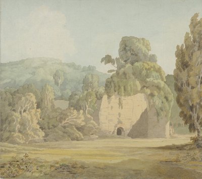 Una rovina coperta di edera, fine 1780-inizio 1790 da Francis Towne