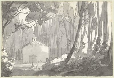 Nel parco della Villa Mondragone a Frascati da Francis Towne