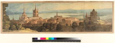 Veduta di Losanna, 1781 da Francis Towne