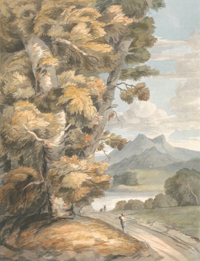 La strada per il lago da Francis Towne