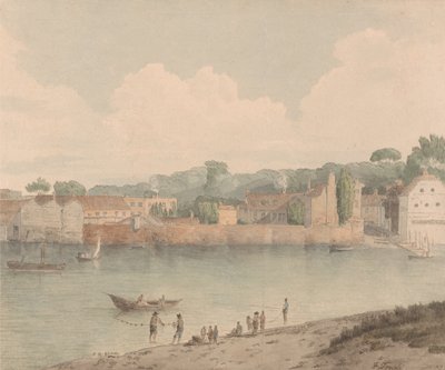 Scala di Vauxhall, da Millbank, 5 luglio 1797 da Francis Towne