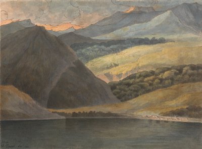 Vista sul Lago Maggiore di sera da Francis Towne