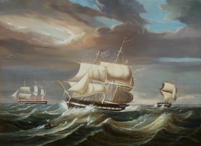 Fregate di Blackwall in una brezza forte da Francis Tudgay