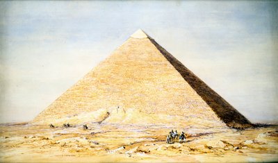 Grande Piramide di Cheope a Giza, Egitto, IV dinastia, Antico Regno, XXVI secolo a.C. 1831 da Francis Vyvyan Jago Arundale