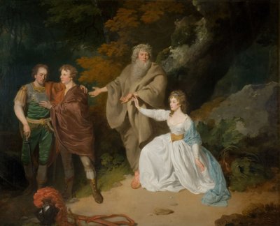 Una scena da La Tempesta di Shakespeare da Francis Wheatley