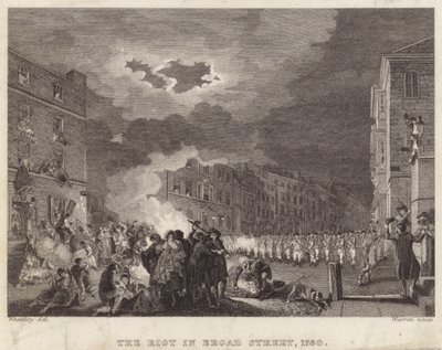 Rivolta in Broad Street nel 1780 da Francis Wheatley