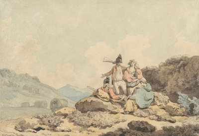Soldati e contadine da Francis Wheatley