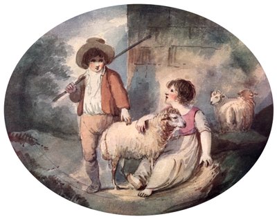 La piccola pastorella da Francis Wheatley