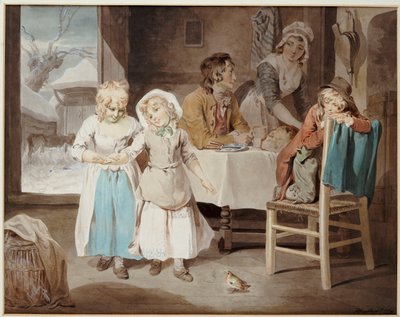 Il pettirosso domestico, 1794 da Francis Wheatley