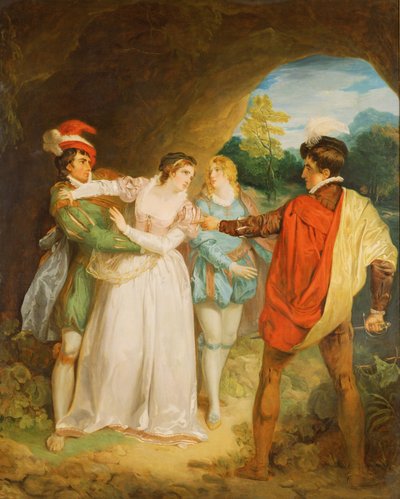 Valentino che salva Silvia da Proteo, da 