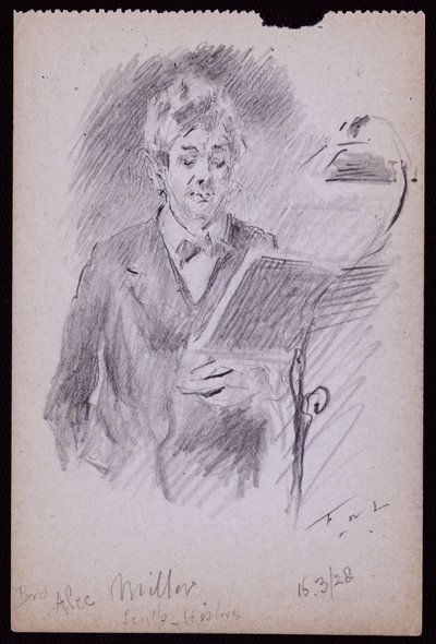 Ritratto di Alec Miller da Francis Wilfred Lawson