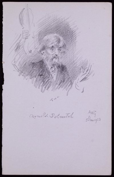 Ritratto di Arnold Dolmetsch da Francis Wilfred Lawson