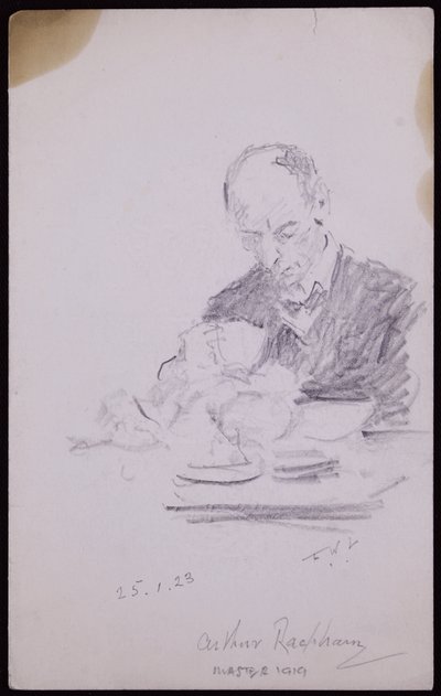 Ritratto di Arthur Rackham da Francis Wilfred Lawson