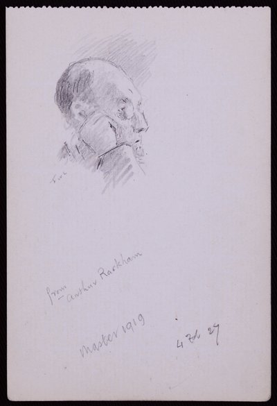 Ritratto di Arthur Rackham da Francis Wilfred Lawson