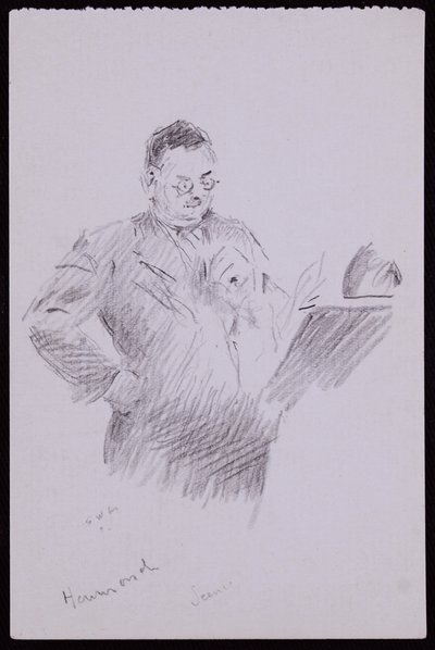 Ritratto di Aubrey Hammond, c.1934 da Francis Wilfred Lawson