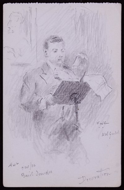 Ritratto di Basil Ionides da Francis Wilfred Lawson