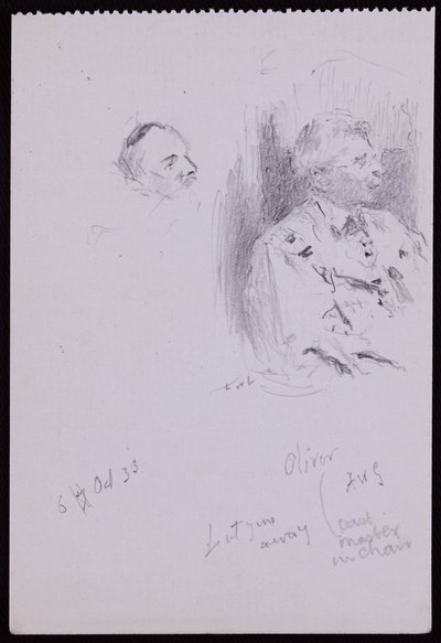 Ritratto di Basil Oliver da Francis Wilfred Lawson