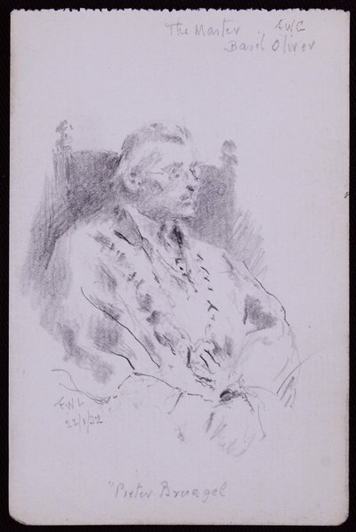 Ritratto di Basil Oliver da Francis Wilfred Lawson