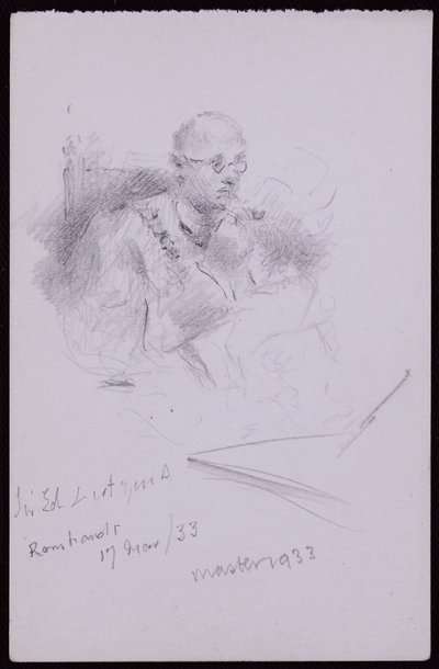 Ritratto di Edwin Lutyens da Francis Wilfred Lawson