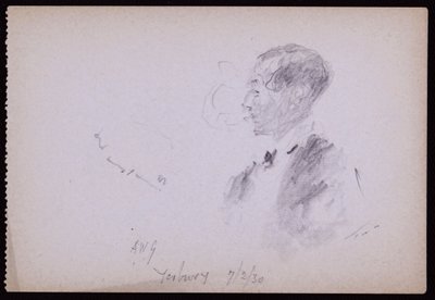 Ritratto di FR Yerbury da Francis Wilfred Lawson