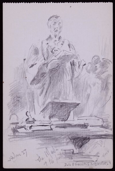 Ritratto di Francis Newbolt da Francis Wilfred Lawson