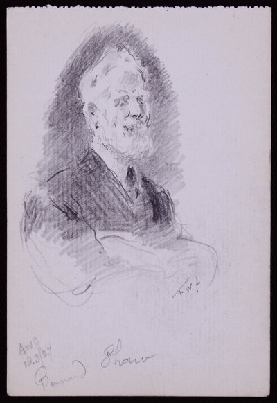 Ritratto di George Bernard Shaw da Francis Wilfred Lawson
