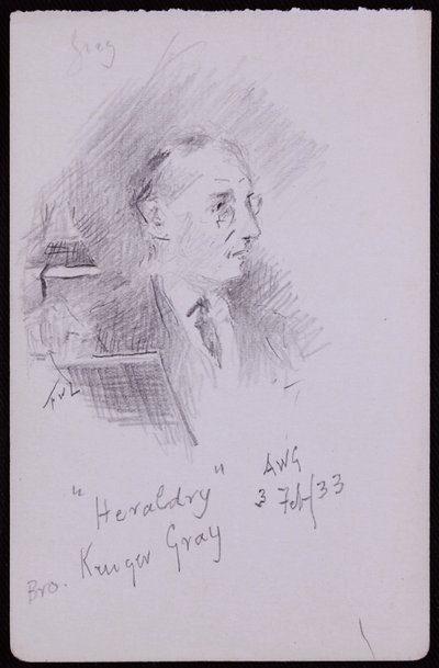 Ritratto di George Kruger Gray da Francis Wilfred Lawson