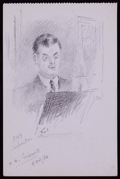 Ritratto di HB Cresswell da Francis Wilfred Lawson