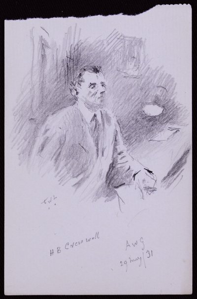 Ritratto di HB Cresswell da Francis Wilfred Lawson