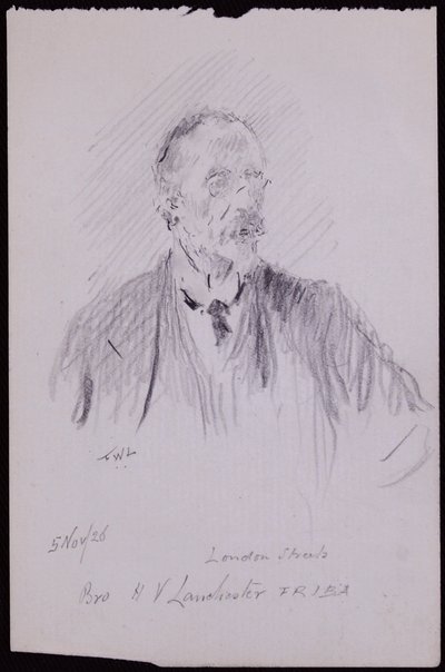 Ritratto di HV Lanchester da Francis Wilfred Lawson
