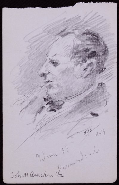 Ritratto di John Amshewitz da Francis Wilfred Lawson