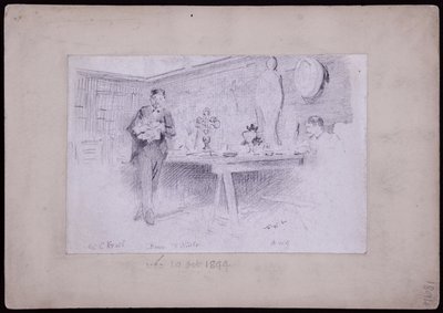 Ritratto di Karl Krall da Francis Wilfred Lawson